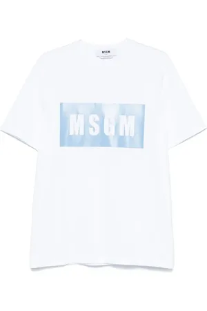 Msgm Playera con logo estampado