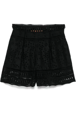 ERMANNO SCERVINO Shorts con bordado inglés