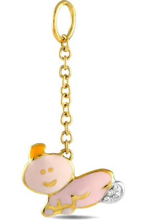 Aaron Basha Colgante Baby Charm en oro amarillo de 18 ct con diamantes