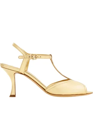 Salvatore Ferragamo Sandalias con tira en T y tacón de 70mm