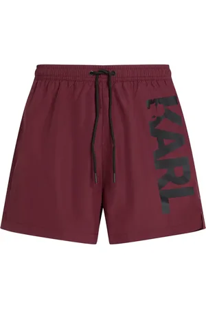 Karl Lagerfeld Shorts de playa con logo estampado
