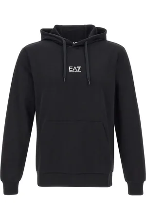 EA7 Stretch-cotton hoodie