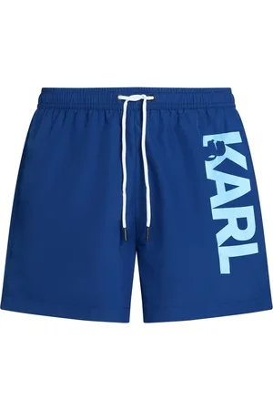 Karl Lagerfeld Shorts de playa con logo estampado