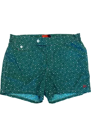 ISAIA Shorts de playa con correa en la cintura