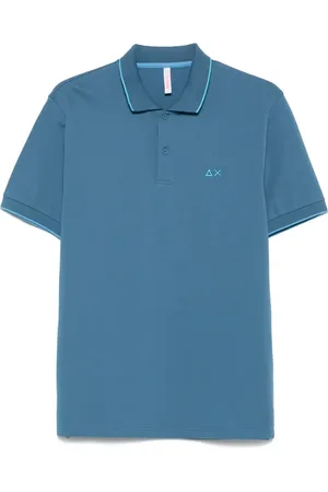 sun68 Playera tipo polo con ribete en contraste