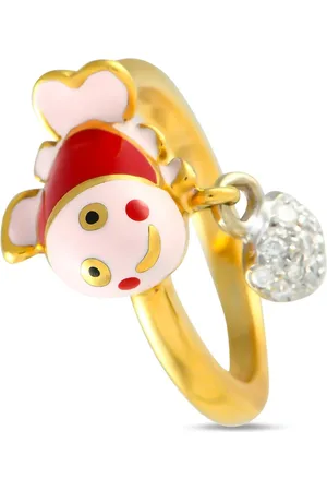 Aaron Basha Anillo Clown Fish en oro amarillo de 18 ct con diamantes