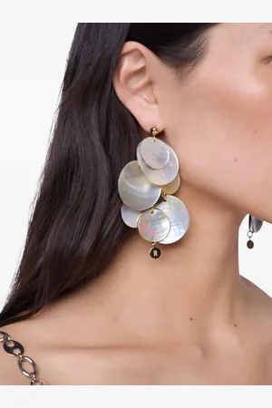 Paco rabanne Aretes Shell Disc