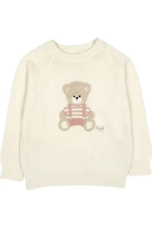 Il gufo Suéter con bordado Teddy Bear