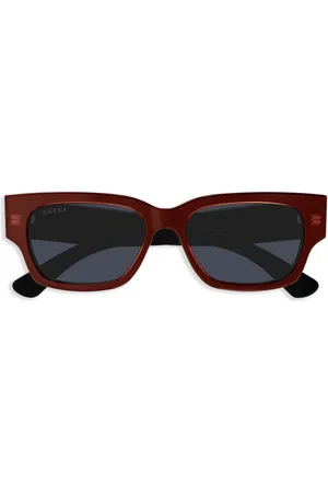 Gucci Lentes de sol con armazón rectangular
