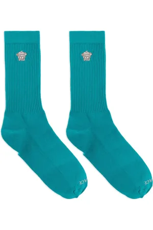 VERSACE Medusa-embroidered ribbed socks
