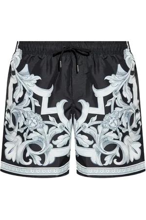 VERSACE Shorts de playa con estampado Barocco