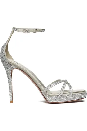 VALENTINO GARAVANI Sandalias con hebilla del logo y tacón de 105mm