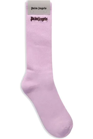 Palm Angels Calcetines con logo bordado