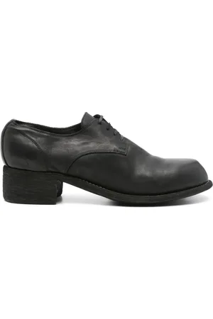 GUIDI Zapatos derby de piel