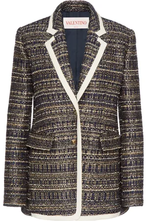 VALENTINO GARAVANI Blazer de tweed con detalle de Rockstud