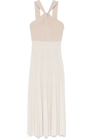 D.EXTERIOR Vestido midi de tejido fino