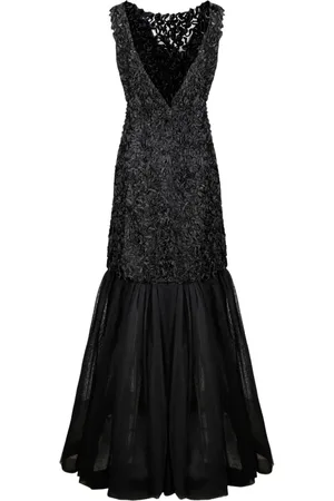 Alberta Ferretti Vestido de fiesta con volantes