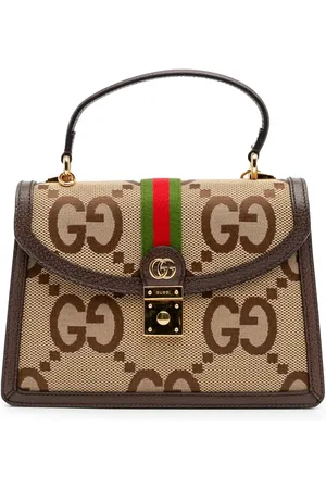 Gucci Bolso satchel Jumbo GG Canvas Web Ophidia pequeño 2016-2024