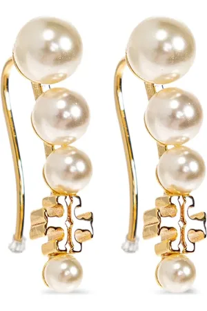 Tory Burch Aretes Pearl Ear Crawler