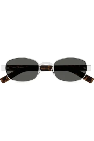 Saint Laurent Lentes de sol con armazón ovalada
