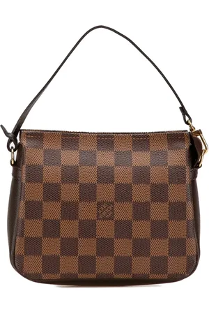 LOUIS VUITTON Bolso de mano Trousse con lona Damier Ebene característica 1999