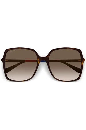 Gucci Lentes de sol con armazón cuadrada
