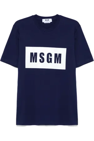 Msgm Playera con logo estampado