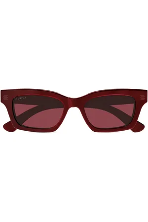 Gucci Lentes de sol con armazón rectangular