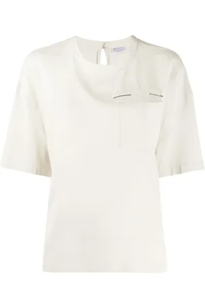 Brunello Cucinelli Blusa con bolsillo en el pecho