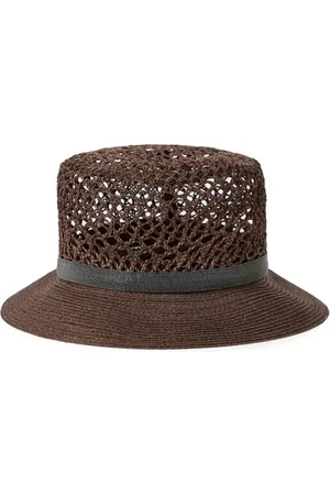 Brunello Cucinelli Gorro de pescador con diseño entretejido