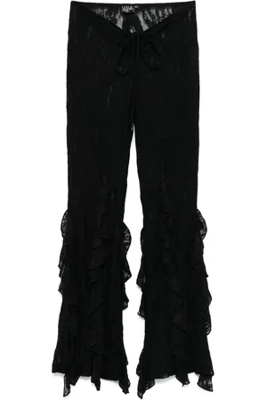 Leslie Amon Pantalones con volantes
