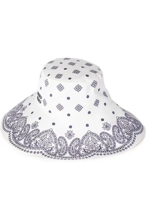 Miu Miu Gorro de pescador con estampado de bandana