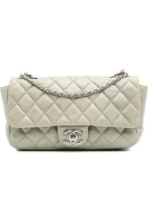 CHANEL Bolso de hombro Coco Rain Flap mediano acolchado de piel de borrego 2009-2010