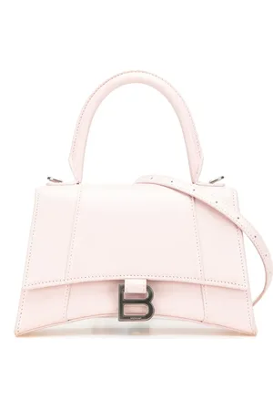 Balenciaga Bolsa satchel Hourglass pequeña de piel con asa en la parte superior 2005-2024