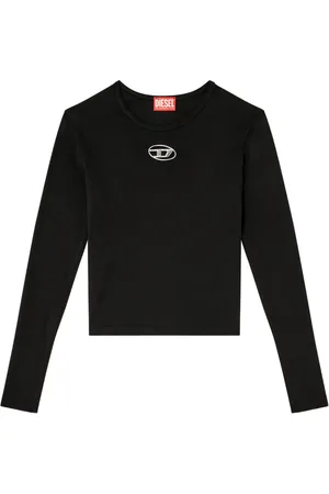 Diesel Top T-Uncutie con detalle de aberturas y manga larga
