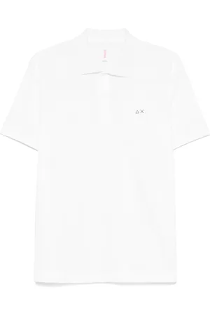 sun68 Playera tipo polo con estampado floral