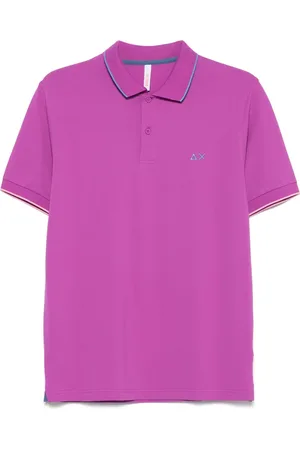 sun68 Playera tipo polo con ribete en contraste