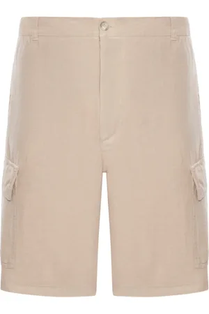120% Lino Linen cargo bermuda shorts