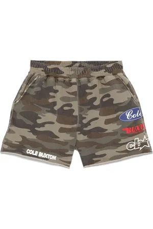 Cole Buxton Camouflage-print sweat shorts