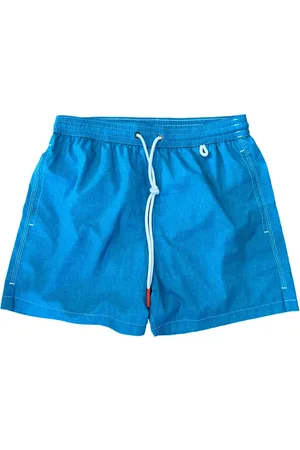 ISAIA Shorts de playa con cordones en la pretina