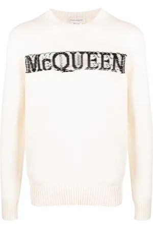 Alexander McQueen Suéter tejido de intarsia con logo