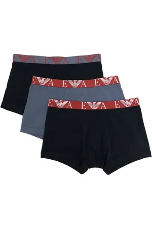 Emporio Armani Set de tres bóxeres con logo