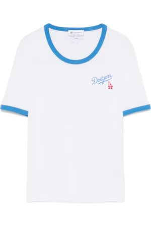 Sporty & Rich Camiseta Serif Ringer de x The LA Dodgers