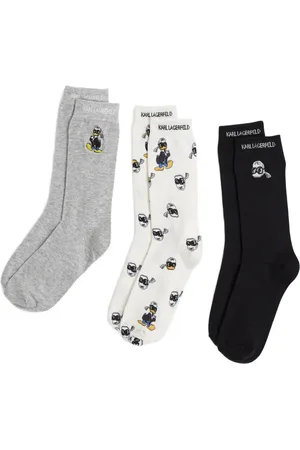 Karl Lagerfeld Set de tres pares de calcetines estampados de x Disney