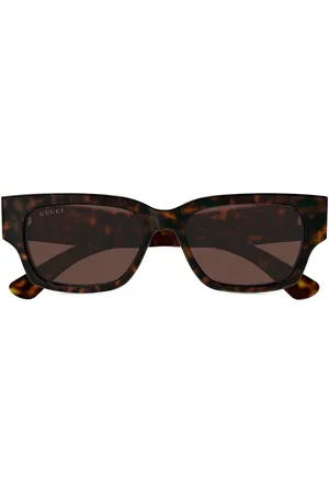 Gucci Lentes de sol con armazón rectangular