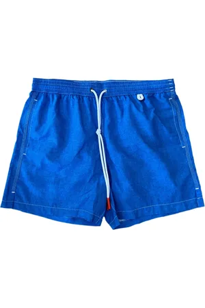 ISAIA Shorts de playa con cordones en la pretina