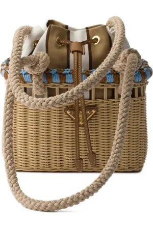 Prada Bolsa bucket Wicker mini