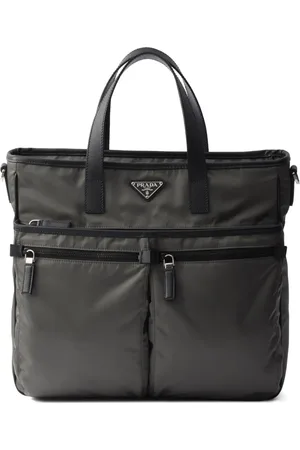Prada Tote Re-Nylon con detalle de bolsillo