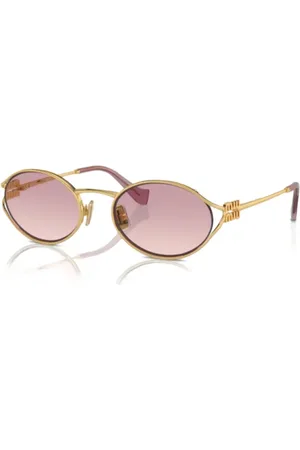 Miu Miu Lentes de sol con armazón ovalada