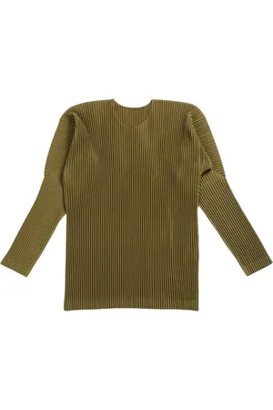Issey Miyake Plissé-effect T-shirt